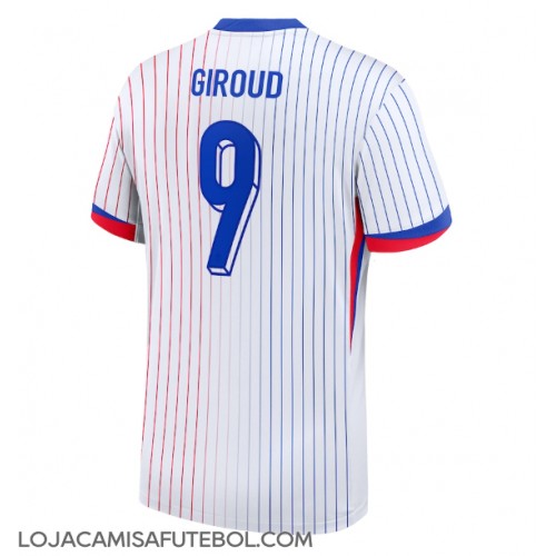 Camisa de Futebol França Olivier Giroud #9 Equipamento Secundário Europeu 2024 Manga Curta